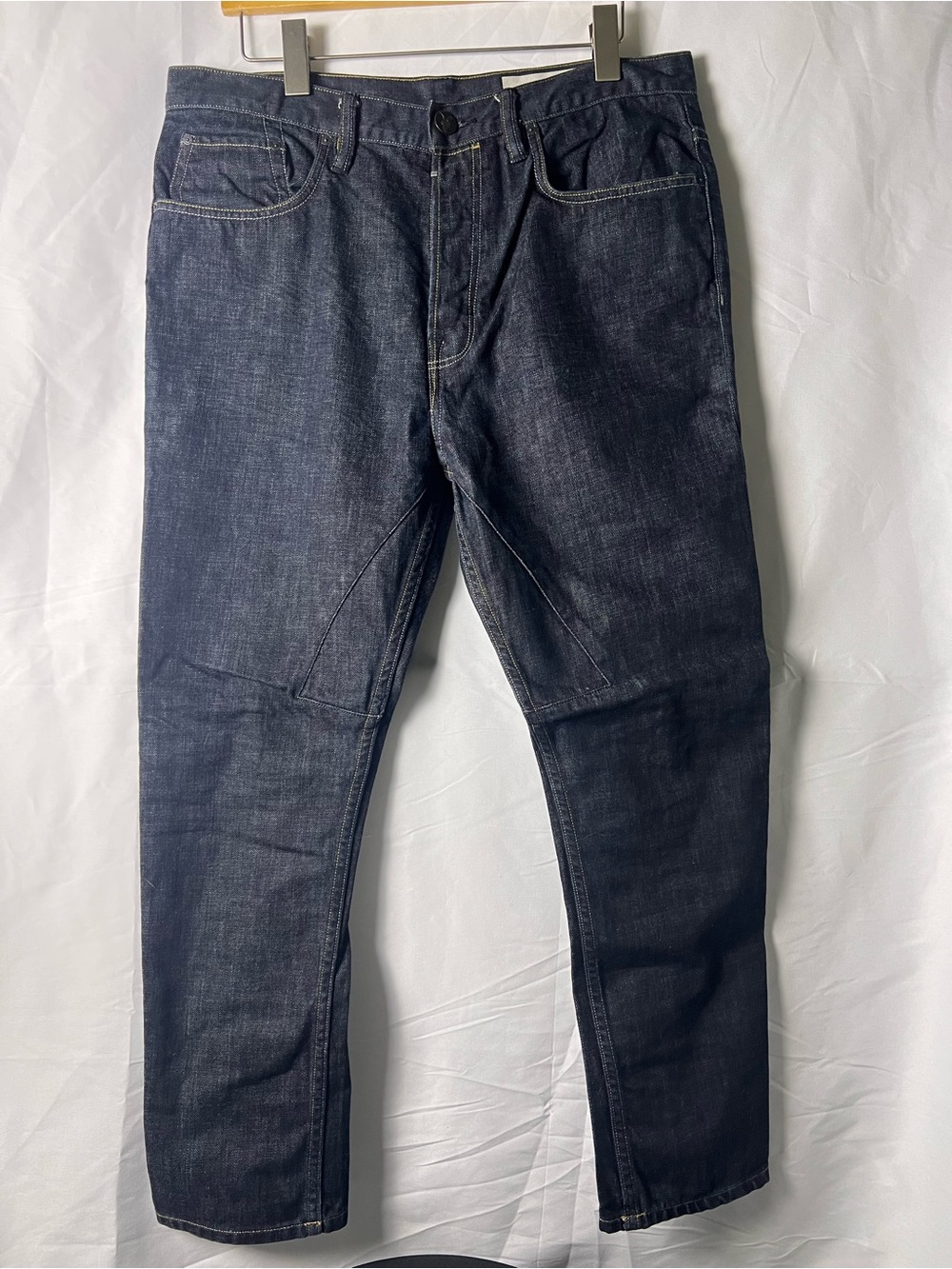 AllSaints Yawa Short Kick Dark Wash Cropped Denim Jeans Size 33 34